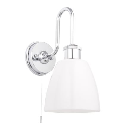 Endon 95506 - Bathroom wall light PIPER 1xE27/10W/230V IP44 polished chrome