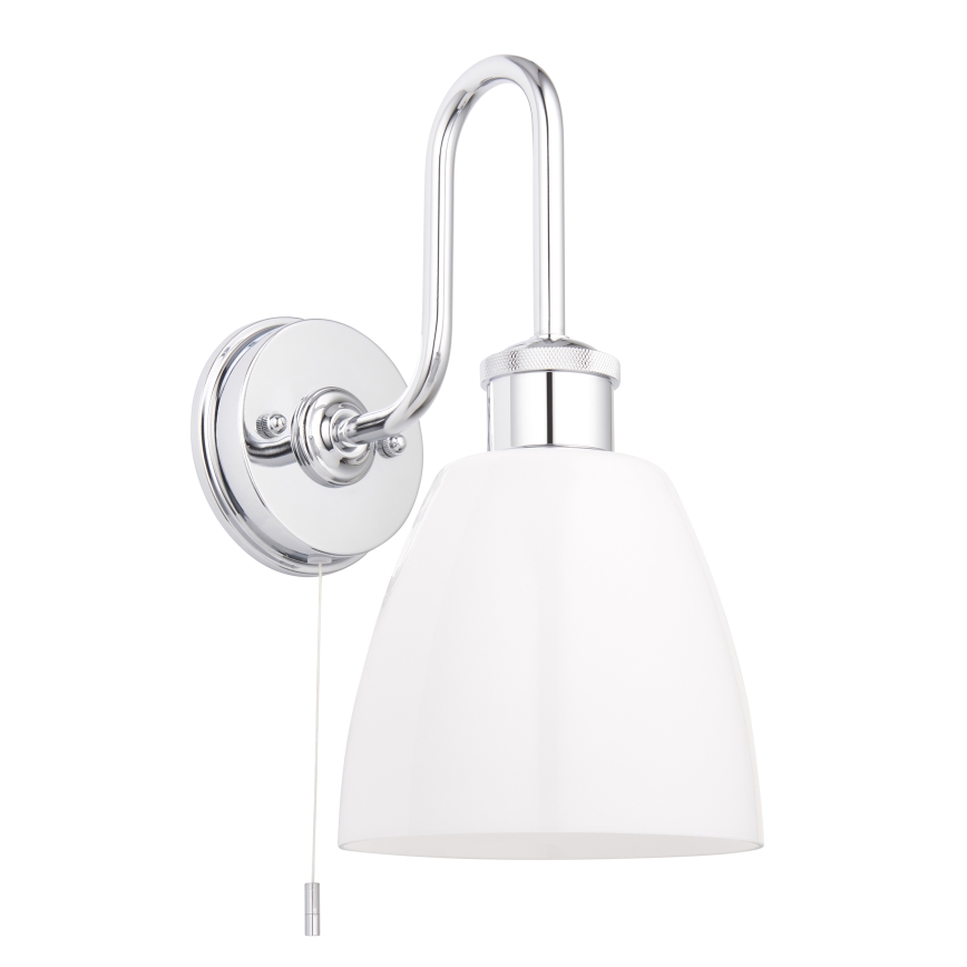 Endon 95506 - Bathroom wall light PIPER 1xE27/10W/230V IP44 polished chrome