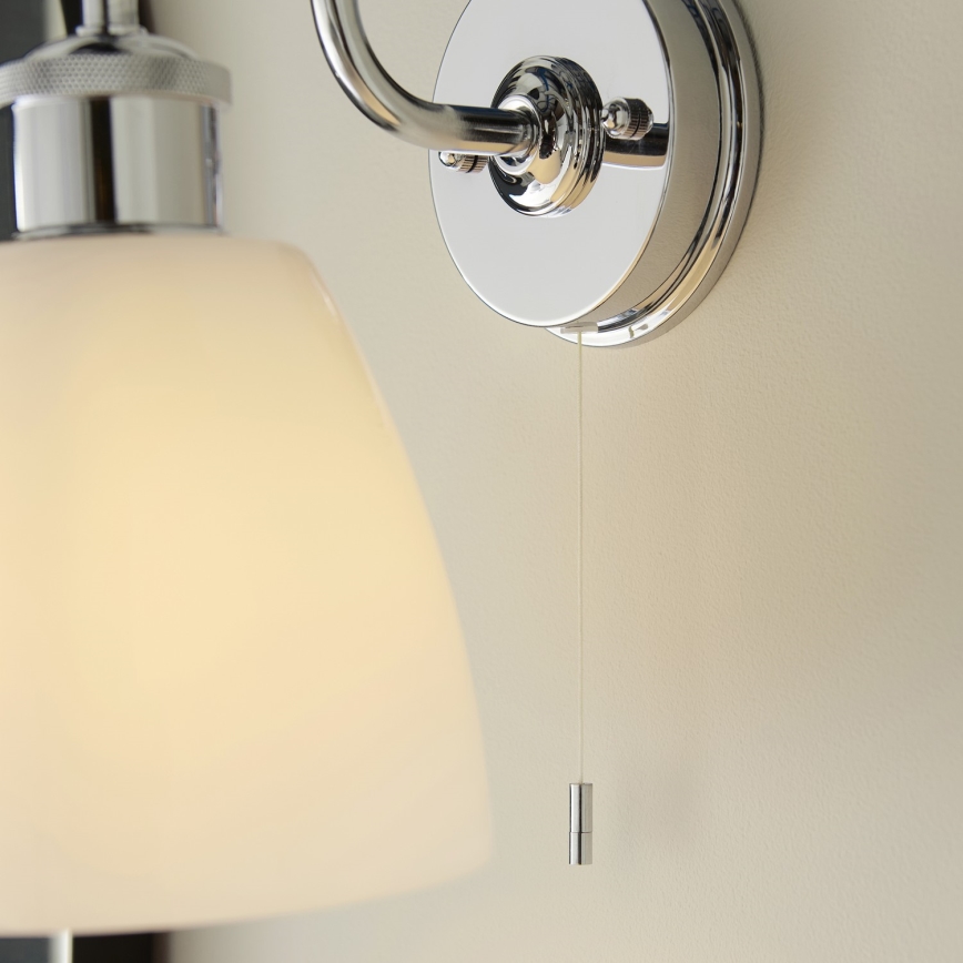 Endon 95506 - Bathroom wall light PIPER 1xE27/10W/230V IP44 polished chrome