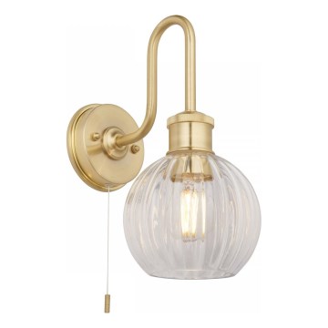 Endon 95507 - Bathroom wall light KENDALL 1xE27/10W/230V IP44 brass