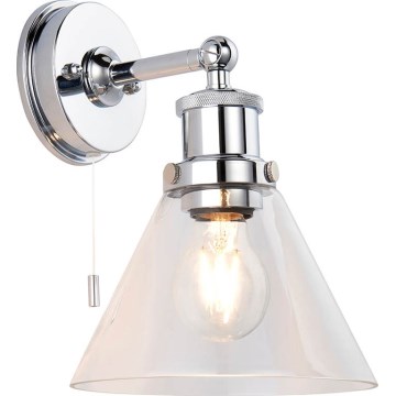 Endon 95513- Bathroom wall-mounted spotlight TOULON 1xE27/10W/230V IP44 polished chrome
