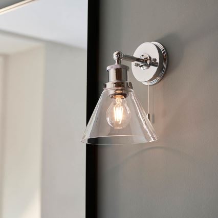 Endon 95513- Bathroom wall-mounted spotlight TOULON 1xE27/10W/230V IP44 polished chrome
