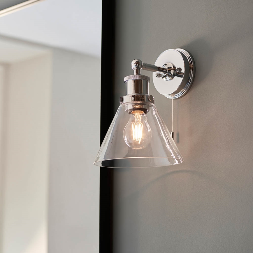 Endon 95513- Bathroom wall-mounted spotlight TOULON 1xE27/10W/230V IP44 polished chrome
