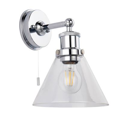 Endon 95513- Bathroom wall-mounted spotlight TOULON 1xE27/10W/230V IP44 polished chrome