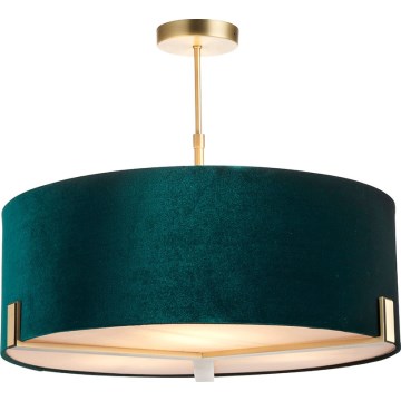 Endon 95839 - Chandelier on a pole HAYFIELD 3xE27/40W/230V brass/green