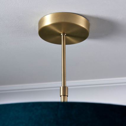 Endon 95839 - Chandelier on a pole HAYFIELD 3xE27/40W/230V brass/green