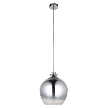Endon 96442 - Chandelier on a string PANTHER 1xE27/10W/230V shiny chrome/smoky
