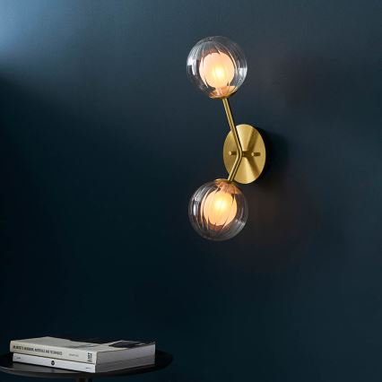 Endon 96691 - NORTHWEST Wall Light 2xG9/3W/230V Gold