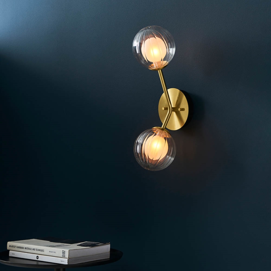 Endon 96691 - NORTHWEST Wall Light 2xG9/3W/230V Gold