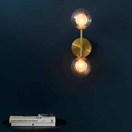 Endon 96691 - NORTHWEST Wall Light 2xG9/3W/230V Gold