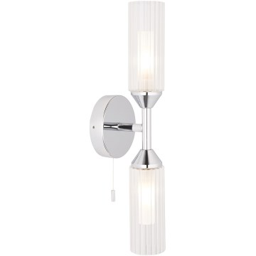 Endon 97172 - Bathroom wall light NATORI 2xG9/3W/230V IP44 polished chrome