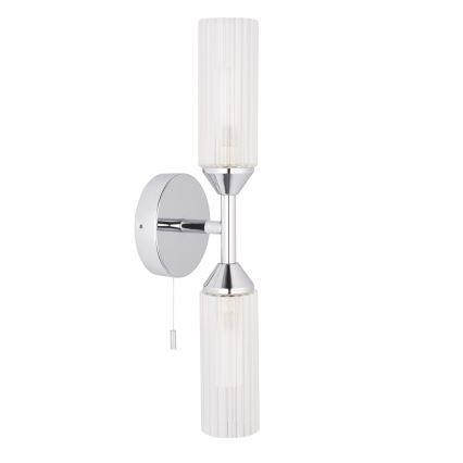 Endon 97172 - Bathroom wall light NATORI 2xG9/3W/230V IP44 polished chrome