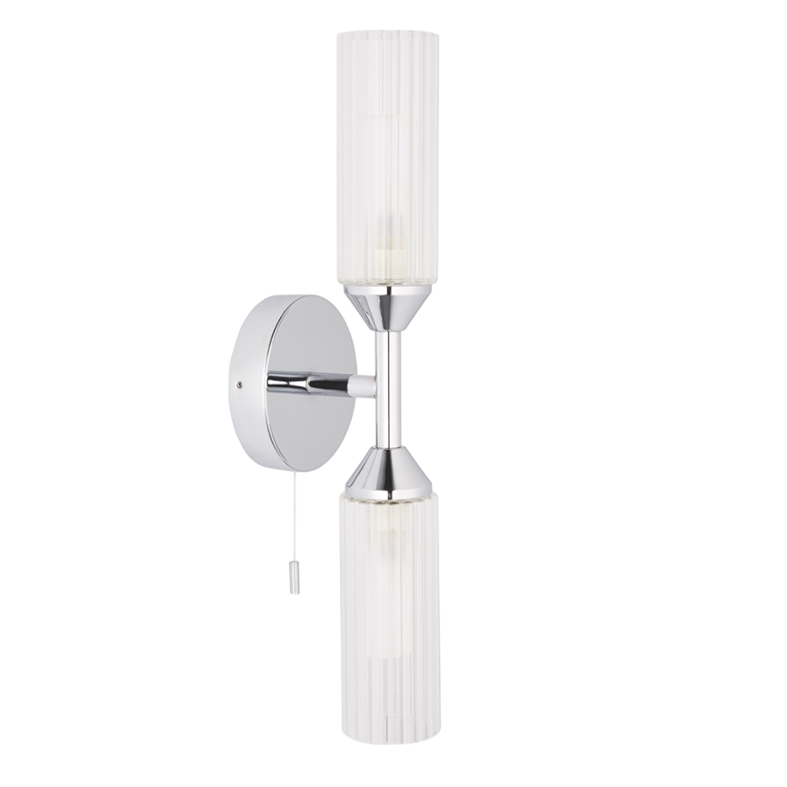Endon 97172 - Bathroom wall light NATORI 2xG9/3W/230V IP44 polished chrome