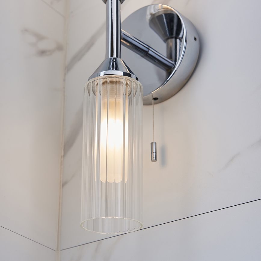 Endon 97172 - Bathroom wall light NATORI 2xG9/3W/230V IP44 polished chrome