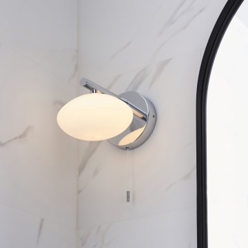 Endon 97181 - Bathroom wall light MOBIAS 1xG9/3W/230V IP44 polished chrome/white