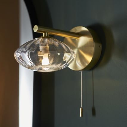 Endon 97182 - Bathroom wall light MOBIAS 1xG9/3W/230V IP44 brass
