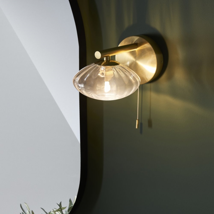 Endon 97182 - Bathroom wall light MOBIAS 1xG9/3W/230V IP44 brass