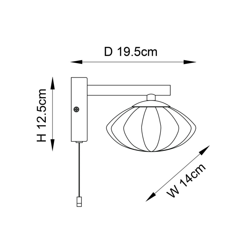 Endon 97182 - Bathroom wall light MOBIAS 1xG9/3W/230V IP44 brass