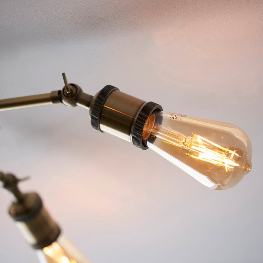 Endon 97244 - Spotlight HAL 5xE27/10W/230V brass