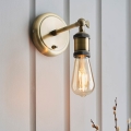 Endon 97245 - HAL Wall-Mounted Spotlight 1xE27/10W/230V, Brass