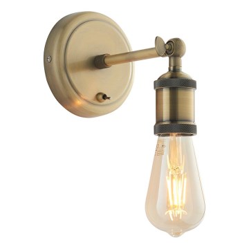 Endon 97245 - HAL Wall-Mounted Spotlight 1xE27/10W/230V, Brass