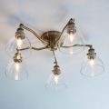 Endon 97248 - HANSEN 5xE14/7W/230V brass spotlight