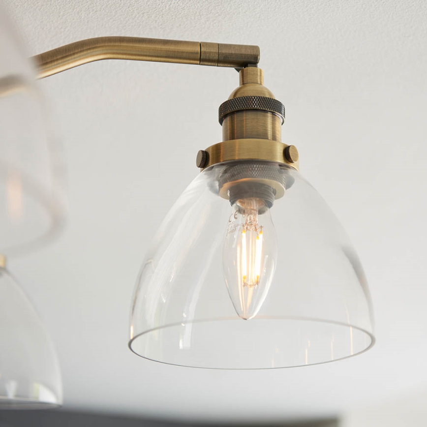 Endon 97248 - HANSEN 5xE14/7W/230V brass spotlight