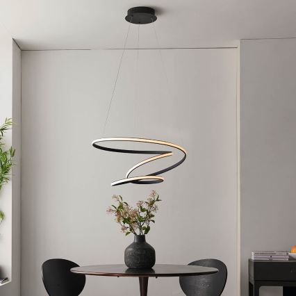 Endon 97632 - DUNE Cable-Suspended LED Pendant LED/47.5W/230V 3000K Black