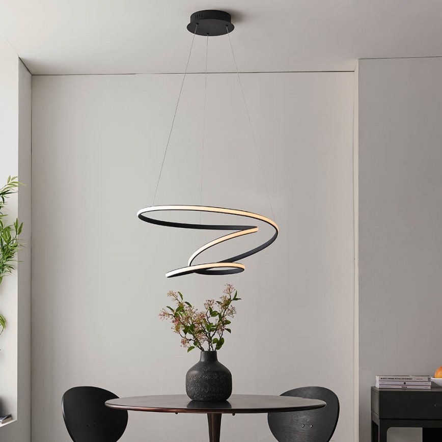 Endon 97632 - DUNE Cable-Suspended LED Pendant LED/47.5W/230V 3000K Black