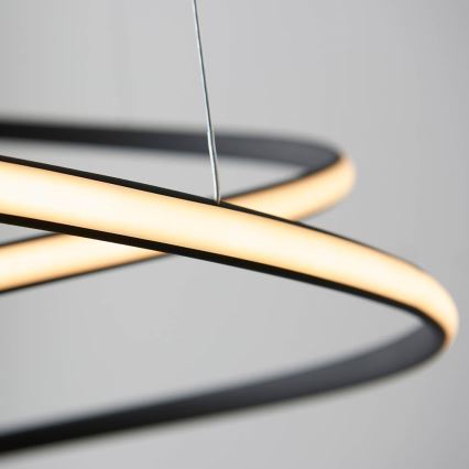 Endon 97632 - DUNE Cable-Suspended LED Pendant LED/47.5W/230V 3000K Black