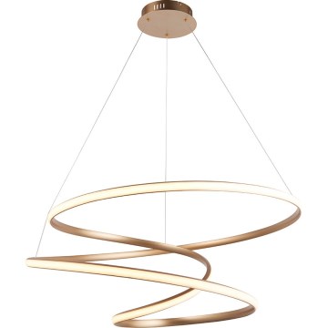 Endon 97639 - TWIRL Dimmable LED cable pendant LED/88W/230V 3000K Gold