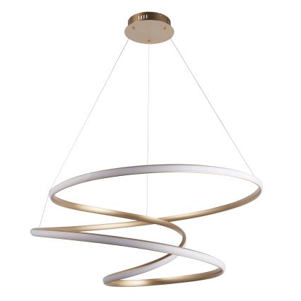 Endon 97639 - TWIRL Dimmable LED cable pendant LED/88W/230V 3000K Gold