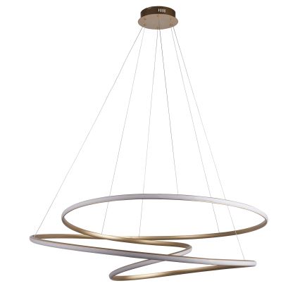 Endon 97645 - TWIRL LED Dimmable Cable-Hung Pendant LED/131W/230V 3000K Gold