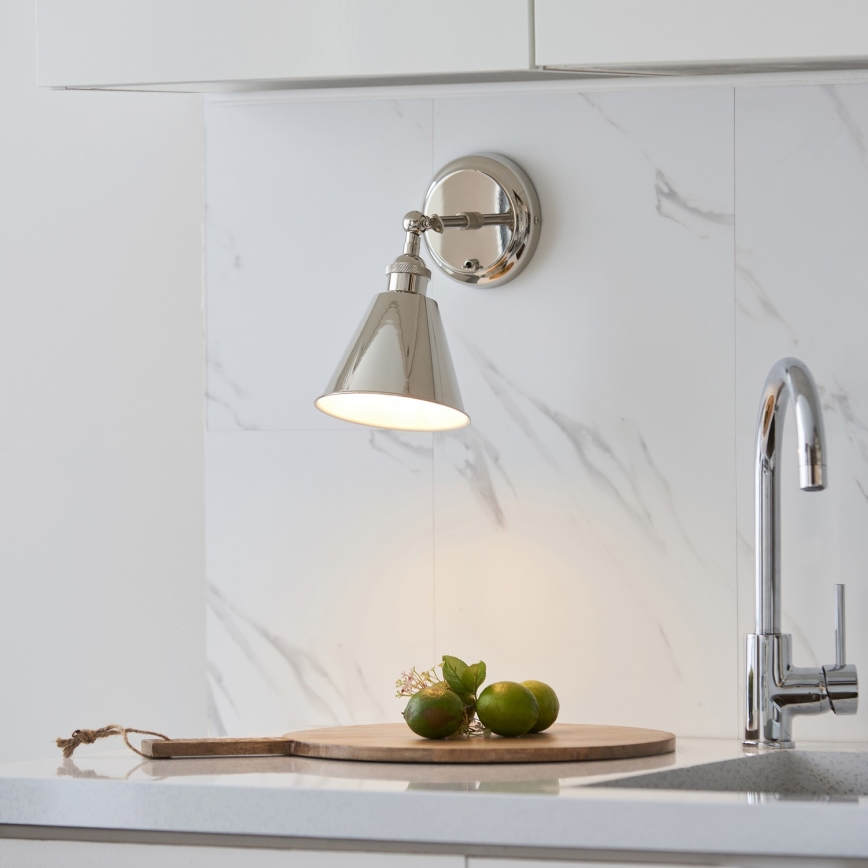 Endon 98716 - HALLE Wall Spotlight 1xE14/40W/230V Polished Chrome