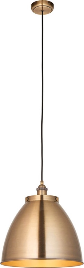 Endon 98744 - FRANKLIN Cable Pendant Light 1xE27/10W/230V Brass