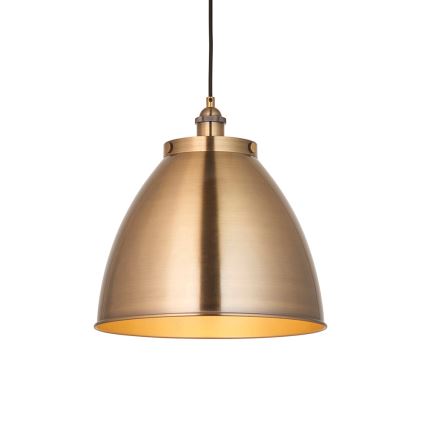 Endon 98744 - FRANKLIN Cable Pendant Light 1xE27/10W/230V Brass