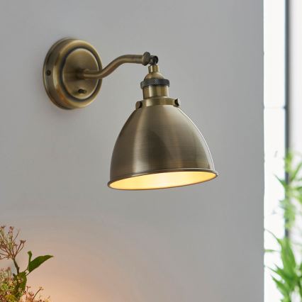 Endon 98746 - Wall spotlight FRANKLIN 1xE14/7W/230V brass