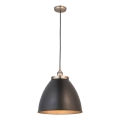 Endon 98749 - FRANKLIN cable-hung pendant light 1xE27/10W/230V black/brass