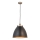 Endon 98749 - FRANKLIN cable-hung pendant light 1xE27/10W/230V black/brass