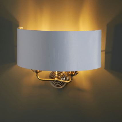 Endon 98937 - Wall light HIGHCLERE 2xE14/40W/230V white/brass