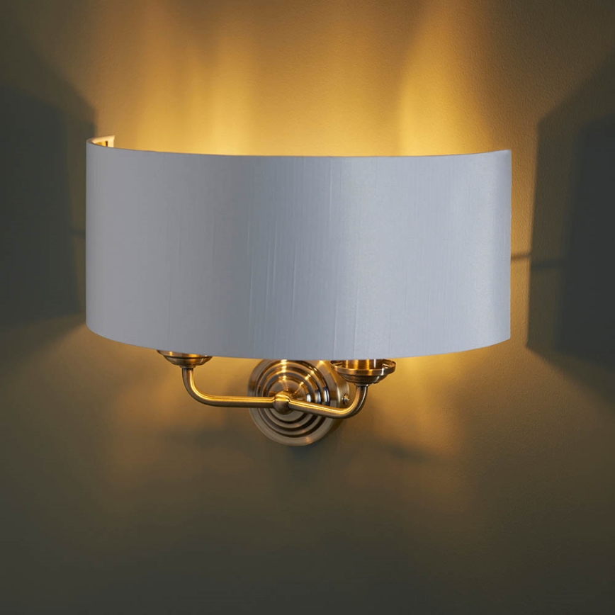 Endon 98937 - Wall light HIGHCLERE 2xE14/40W/230V white/brass
