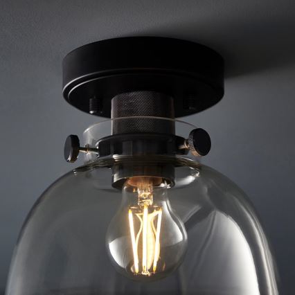 Endon 99106 - Ceiling light URBAN 1xE27/10W/230V black/clear
