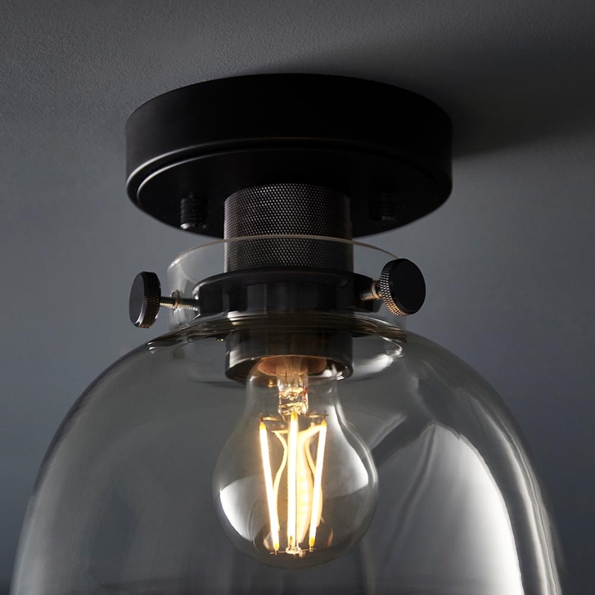 Endon 99106 - Ceiling light URBAN 1xE27/10W/230V black/clear