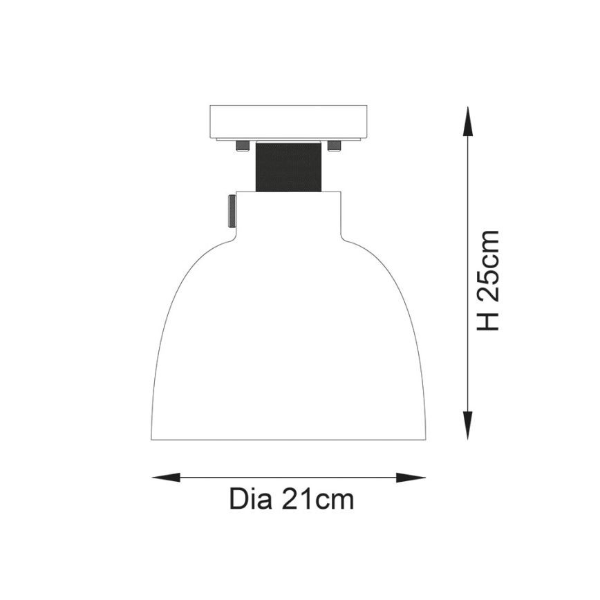 Endon 99106 - Ceiling light URBAN 1xE27/10W/230V black/clear