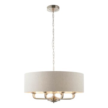 Endon 99152 - Chandelier on a chain HIGHCLERE 8xE14/40W/230V grey/matte chrome