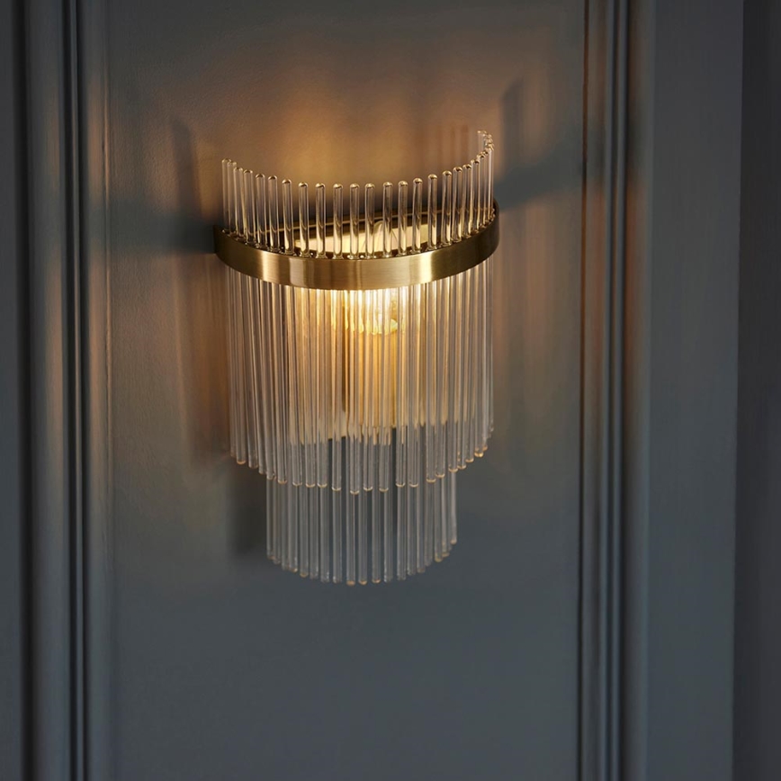Endon 99168 - Wall light MARIETTA 1xE14/6W/230V brass/clear