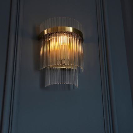 Endon 99168 - Wall light MARIETTA 1xE14/6W/230V brass/clear