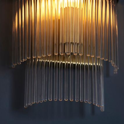 Endon 99168 - Wall light MARIETTA 1xE14/6W/230V brass/clear