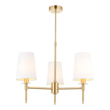 Endon 99456 - Rod pendant light 3xE14/6W/230V gold/white