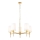 Endon 99458 - Chain-hung chandelier 5xE14/6W/230V gold/white
